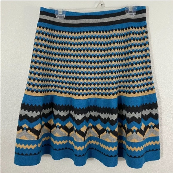 Anthropologie Girls From Savoy skirt Blue Sweater - Picture 2 of 9